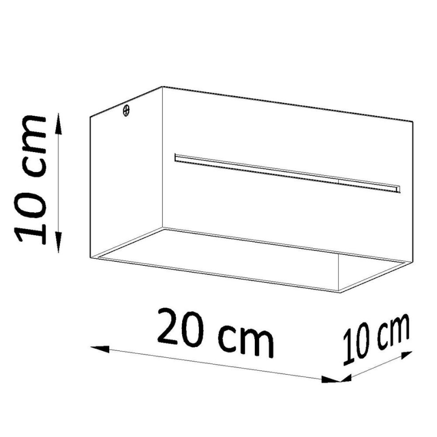 Taklampa LOBO 2xG9/40W/230V vit