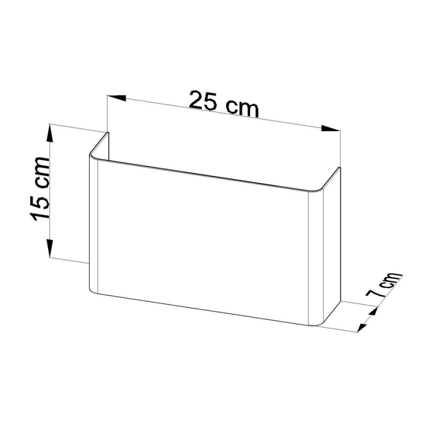 Sollux SL.0419 - Väggbelysning COPERTURA 2xG9/40W/230V vit
