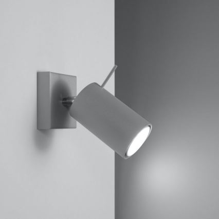 Väggspotlight RING 1xGU10/10W/230V