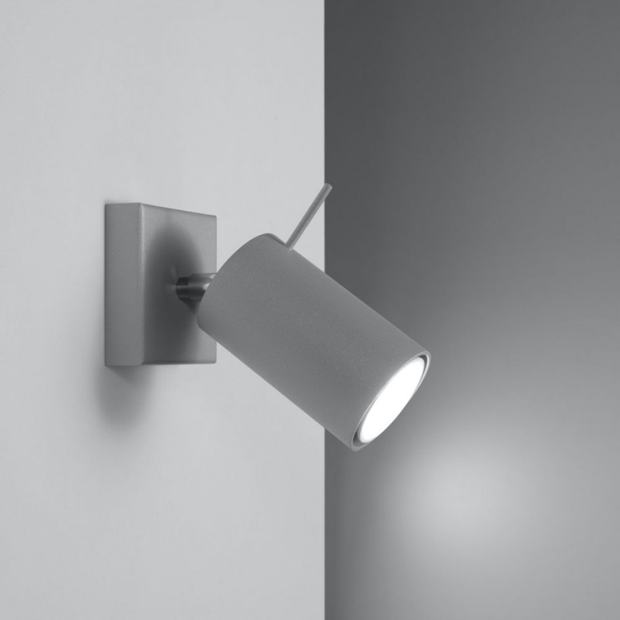 Väggspotlight RING 1xGU10/10W/230V