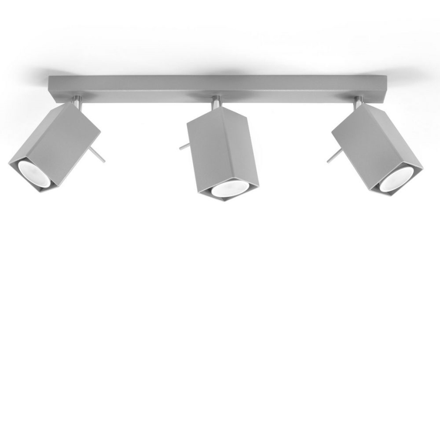 Spotlight MERIDA 3xGU10/40W/230V grå