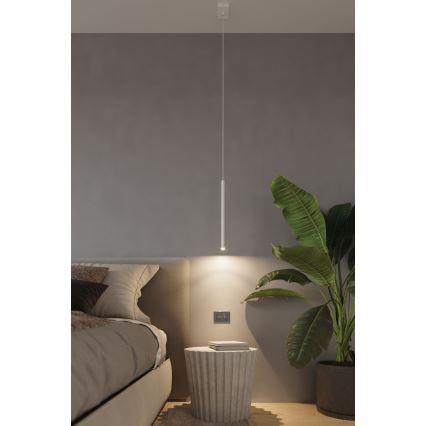 Ljuskrona med textilsladd PASTELO 3xG9/8W/230V vit