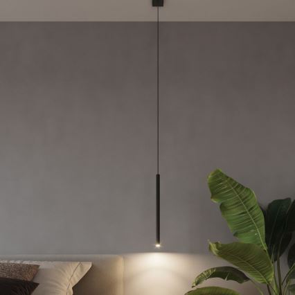 Ljuskrona med textilsladd PASTELO 5xG9/8W/230V svart