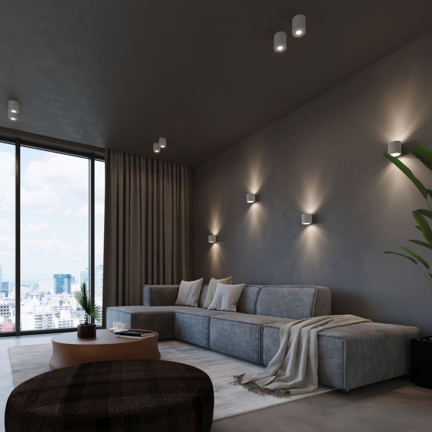 Väggspotlight ORBIS 1xG9/40W/230V betong