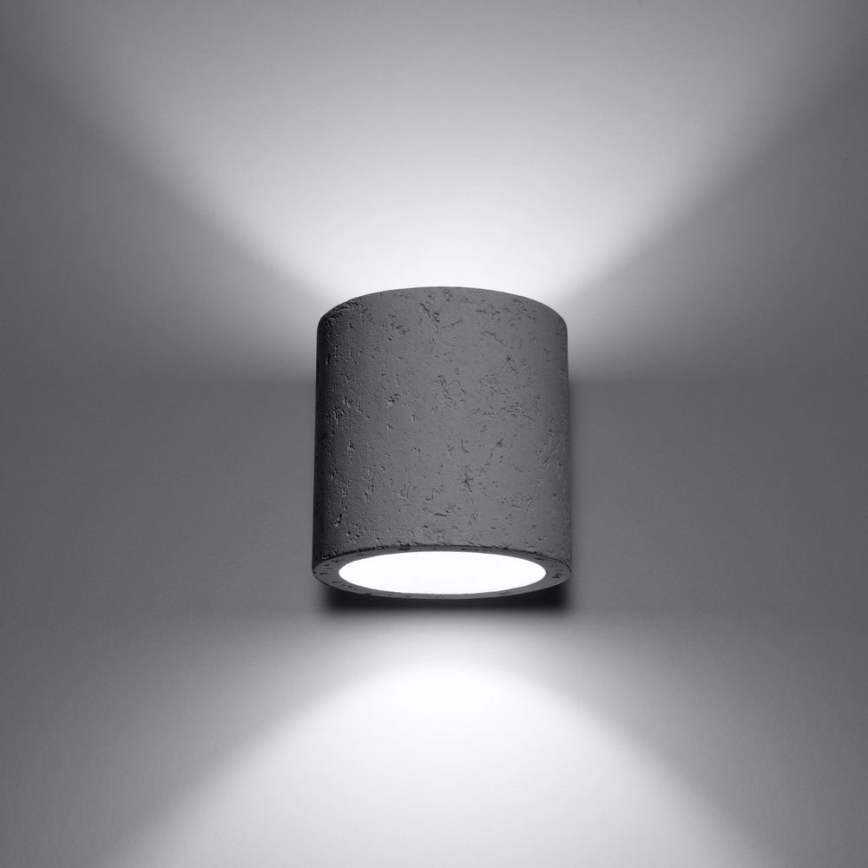 Väggspotlight ORBIS 1xG9/40W/230V betong