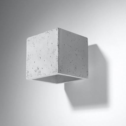 Väggspotlight QUAD 1xG9/8W/230V betong