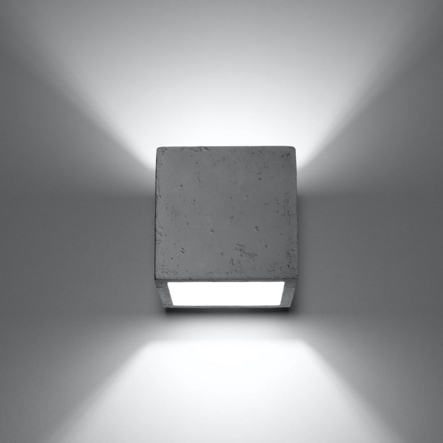 Väggspotlight QUAD 1xG9/8W/230V betong