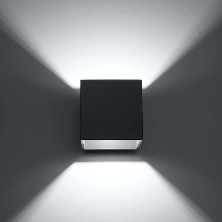 Väggspotlight QUAD 1 1xG9/8W/230V antracit