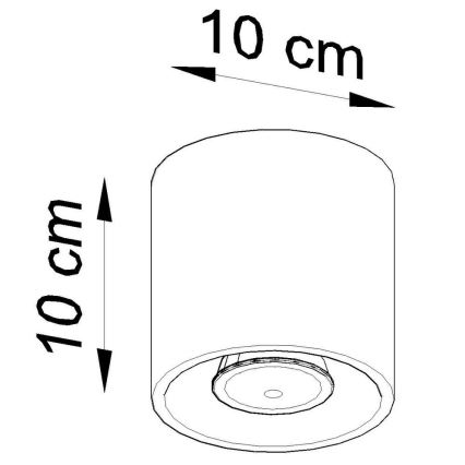 Spotlight ORBIS 1 1xGU10/10W/230V