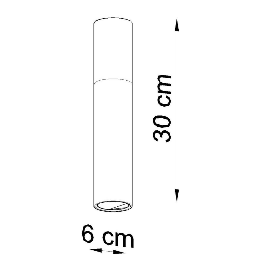 Taklampa PABLO 1xGU10/40W/230V svart/bok