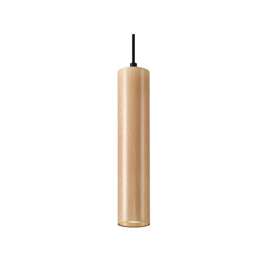 Ljuskrona med textilsladd LINO 1xGU10/40W/230V bok