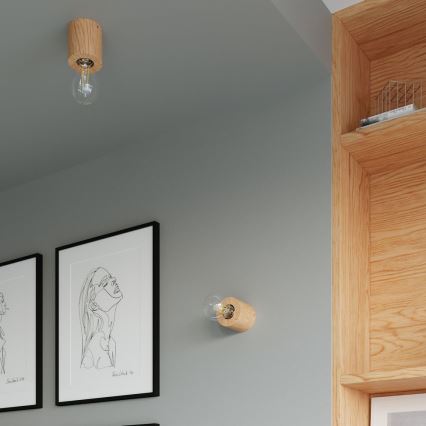 Vägglampa SALGADO 1xE27/60W/230V bok