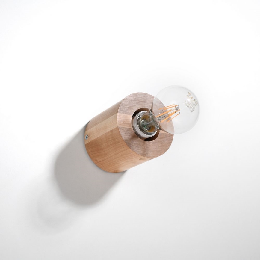 Vägglampa SALGADO 1xE27/60W/230V bok