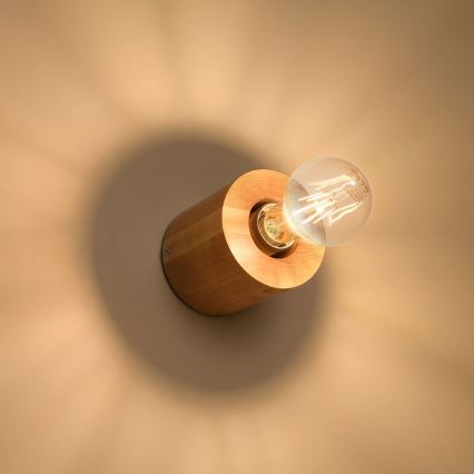 Vägglampa SALGADO 1xE27/60W/230V bok