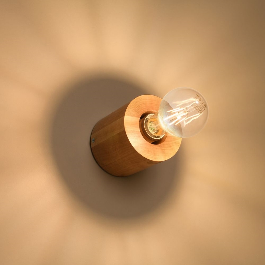Vägglampa SALGADO 1xE27/60W/230V bok