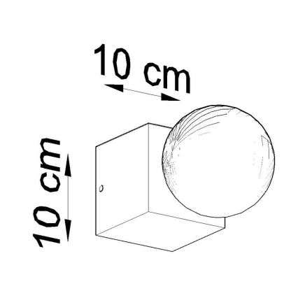 Vägglampa ABEL 1xE27/60W/230V bok
