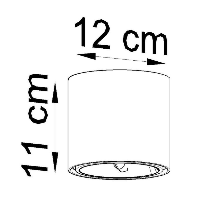 Spotlight TIUBE 1xGU10-AR111/10W/230V