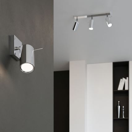 Väggspotlight RING 1xGU10/10W/230V