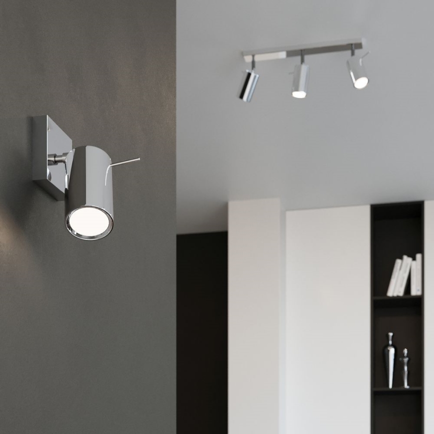 Väggspotlight RING 1xGU10/10W/230V