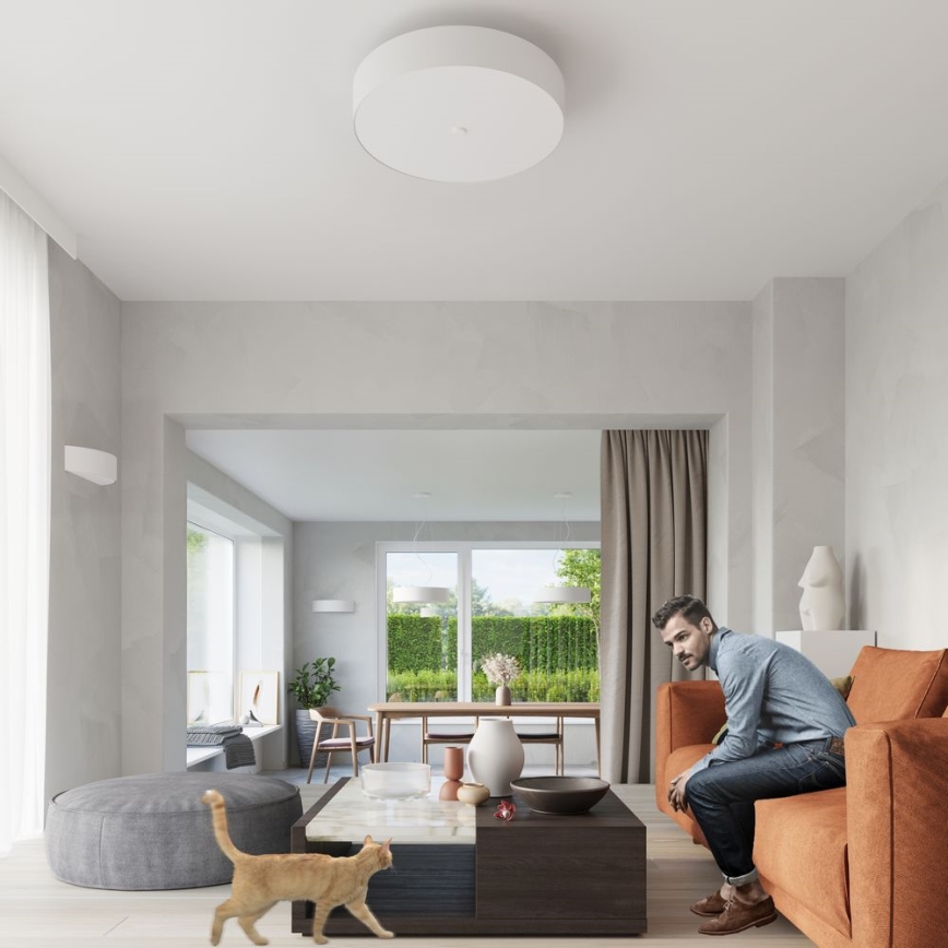 Taklampa SKALA 3xE27/60W/230V diameter 30 cm vit