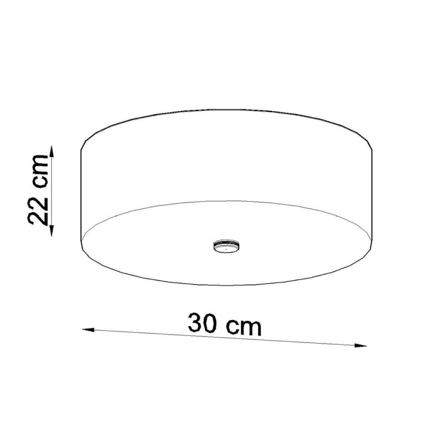 Taklampa SKALA 3xE27/60W/230V diameter 30 cm vit