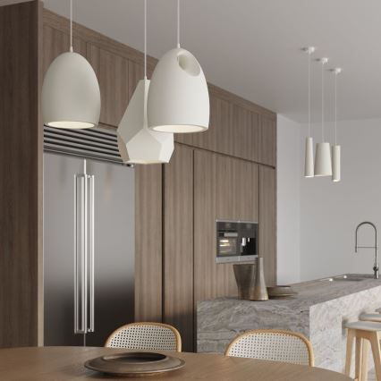 Ljuskrona med textilsladd GULCAN 1xE27/15W/230V