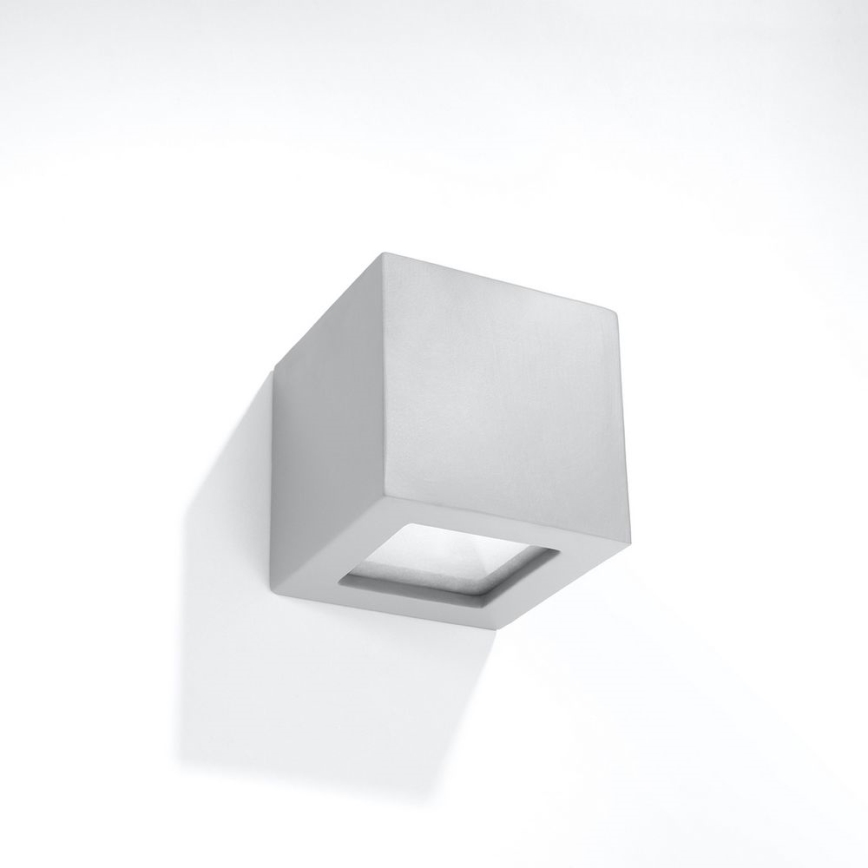 Vägglampa LEO 1xE27/60W/230V grå