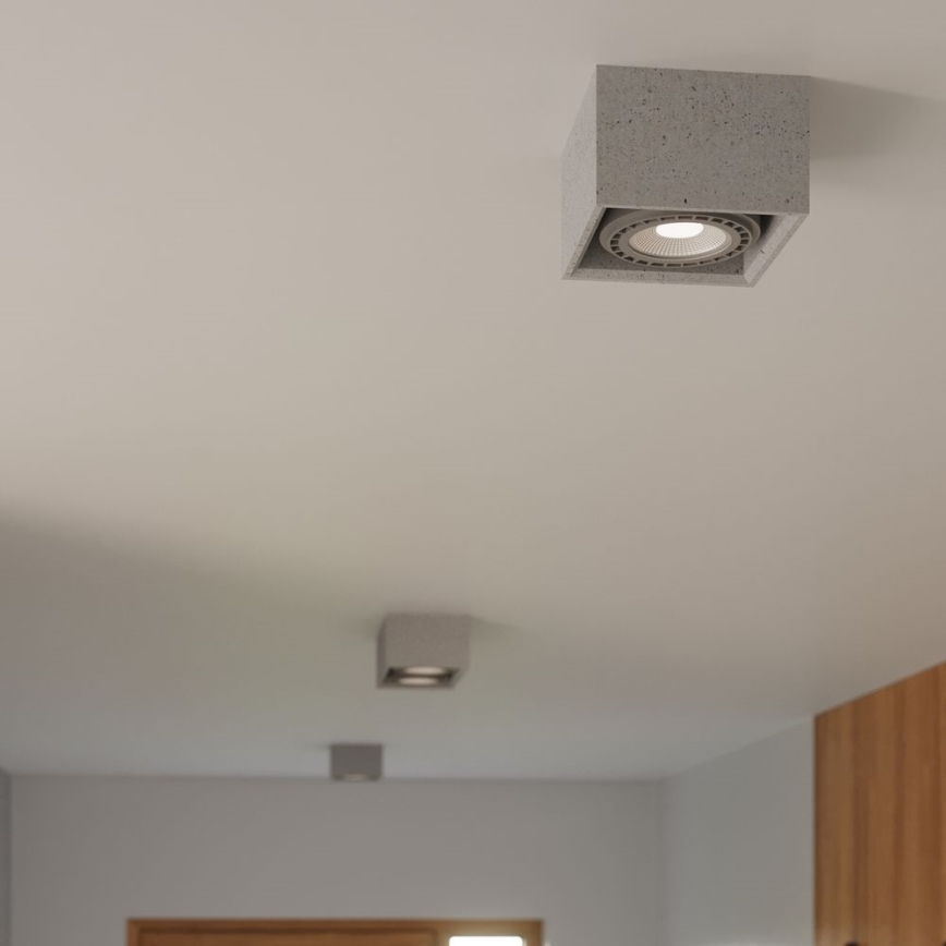 Taklampa QUATRO AR111 1xGU10/40W/230V betong