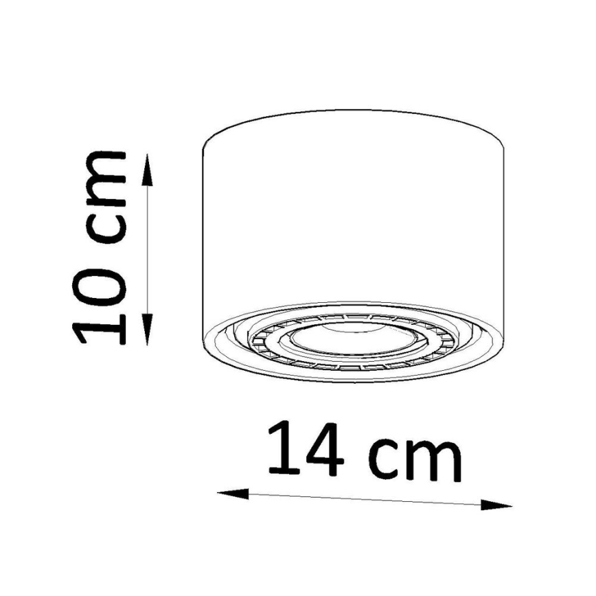 Taklampa BASIC AR111 1xGU10/40W/230V bok