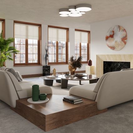 Taklampa ARENA 4xE27/60W/230V grå