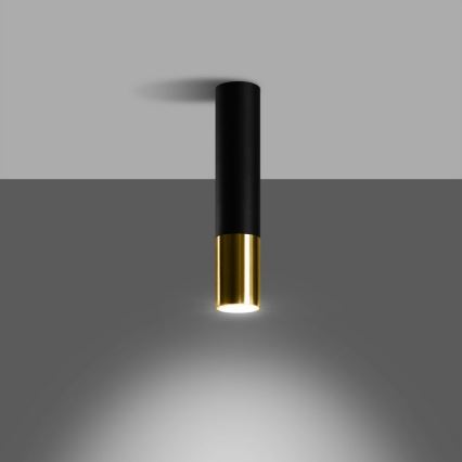 Spotlight LOOPEZ 1xGU10/10W/230V svart/guld