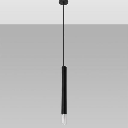 Takkkrona på ett snöre VIZIER 1xG9/40W/230V svart