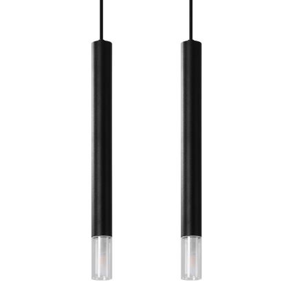 Takkkrona på ett snöre VIZIER 2xG9/40W/230V svart