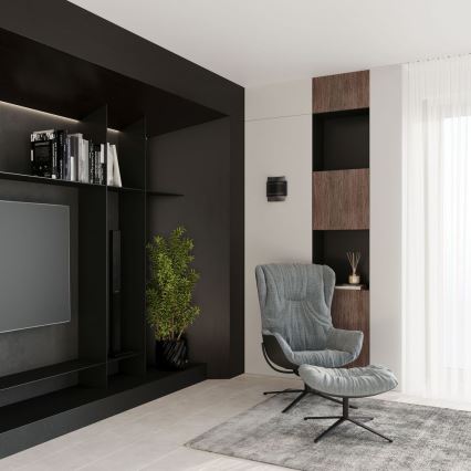 Vägglampa  HESTIA 1xG9/40W/230V svart