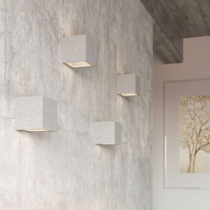 Vägglampa  LEO 1xG9/40W/230V konkret