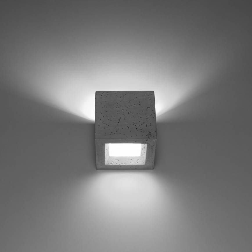 Vägglampa  LEO 1xG9/40W/230V konkret