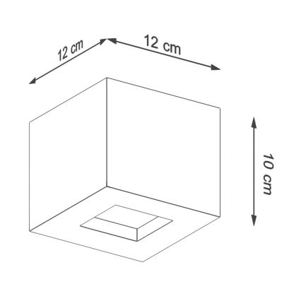 Vägglampa  LEO 1xG9/40W/230V konkret