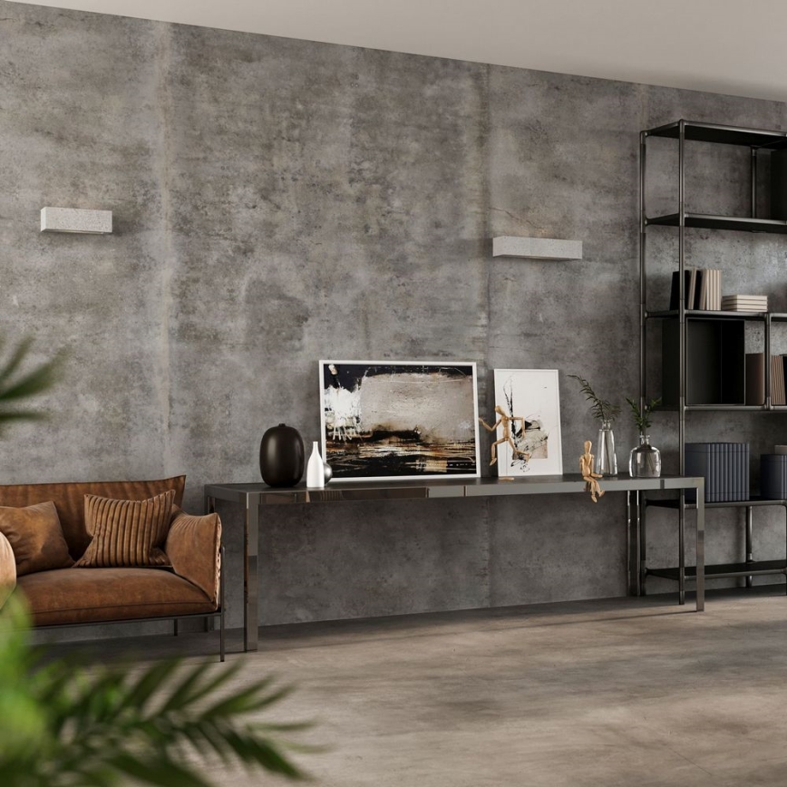 Vägglampa  VEGA 2xE27/60W/230V 50 cm konkret