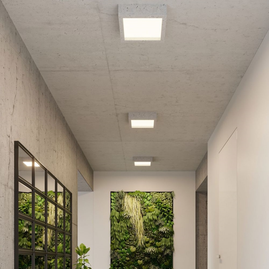 LED taklampa  RIZA LED/18W/230V konkret
