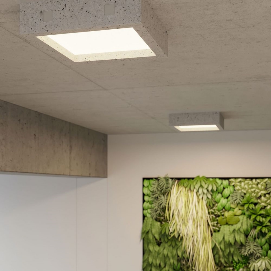 LED taklampa  RIZA LED/18W/230V konkret