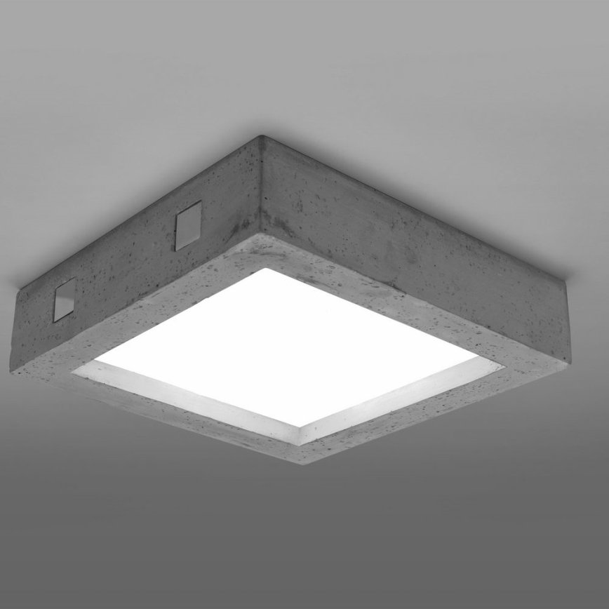 LED taklampa  RIZA LED/18W/230V konkret