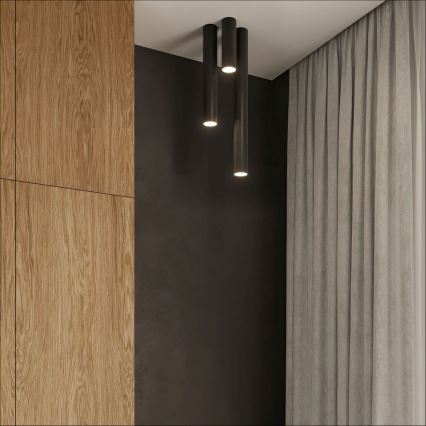 Spotlight LAGOS 1xGU10/10W/230V 20 cm svart