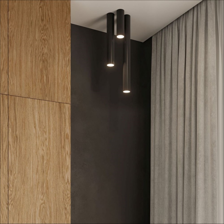 Spotlight LAGOS 1xGU10/10W/230V 20 cm svart