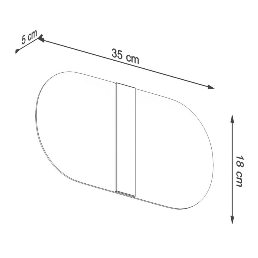 Vägglampa  SALIA 2xG9/40W/230V