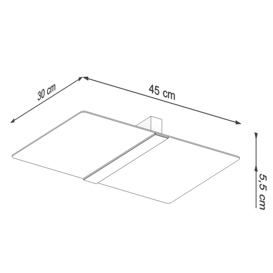 Taklampa AZALIA 2xG9/40W/230V