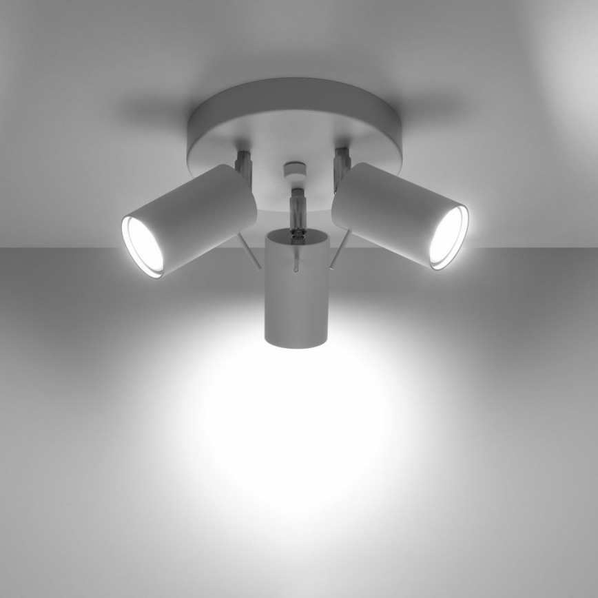 Spotlight RING 3xGU10/10W/230V vit