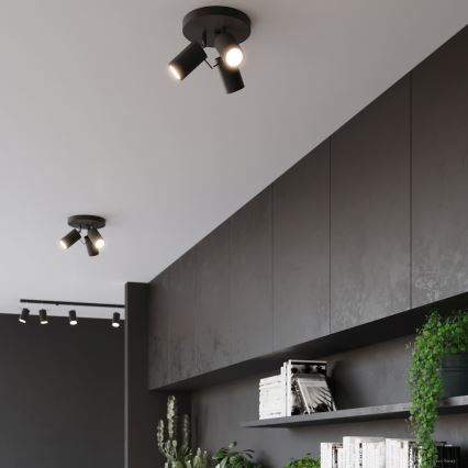 Spotlight RING 3xGU10/10W/230V svart