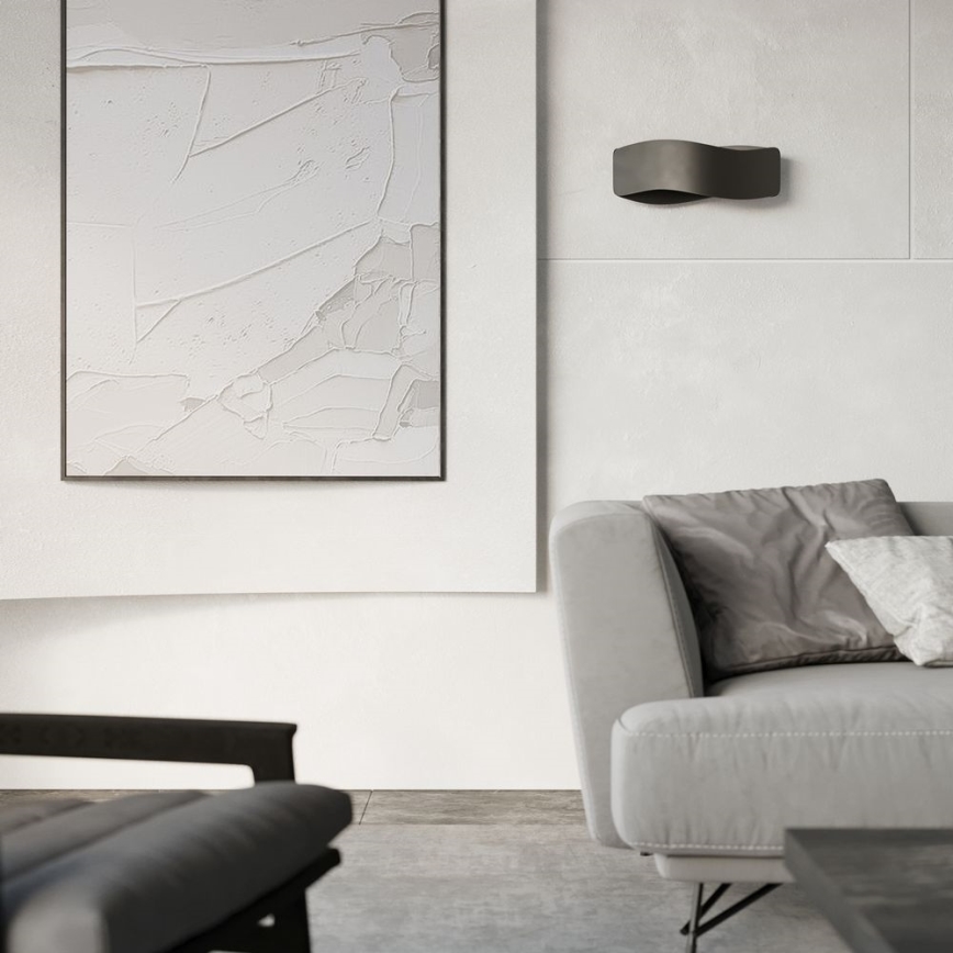 Vägglampa  TILA 1xG9/40W/230V 30 cm svart
