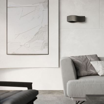Vägglampa  TILA 2xG9/40W/230V 40 cm svart