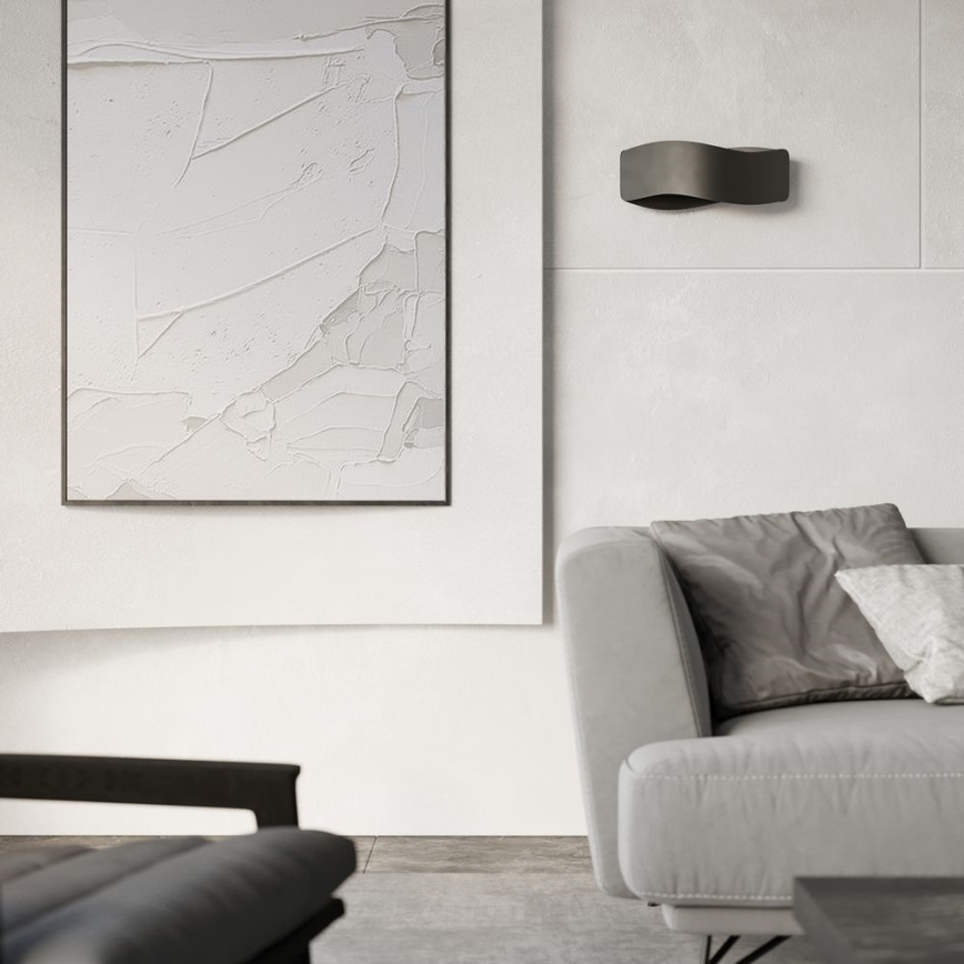 Vägglampa  TILA 2xG9/40W/230V 40 cm svart